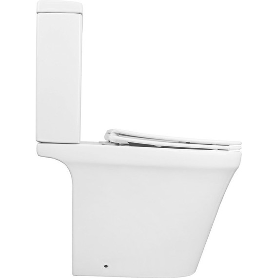 Унитаз-компакт безободковый Azario Candy AZ-1503B с крышкой микролифт фото 8