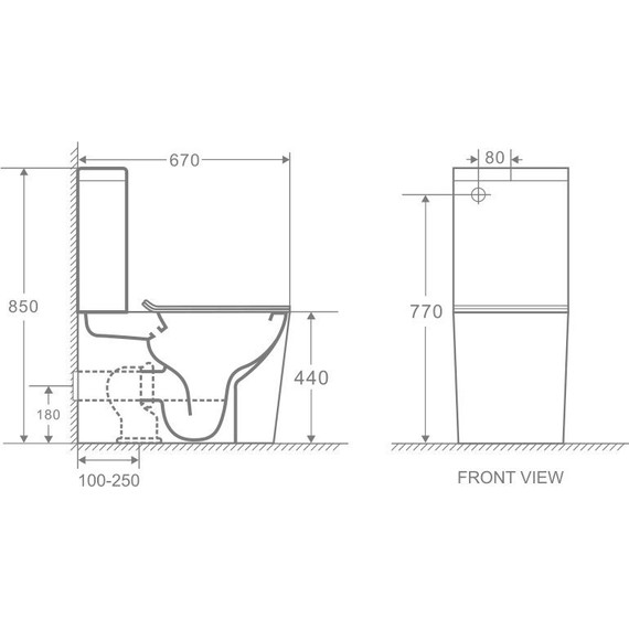 Унитаз-компакт безободковый Azario Maro AZ-2125 с тонкой крышкой микролифт - 3 Унитаз-компакт безободковый Azario Maro AZ-2125 с тонкой крышкой микролифт фото 3