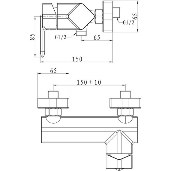 Смеситель для душа Cezares Crystal CRY-ESDM-CRM - 2 Смеситель для душа Cezares Crystal CRY-ESDM-CRM фото 2