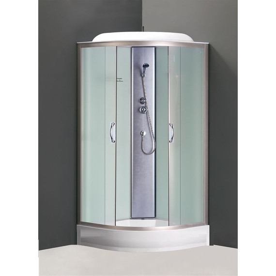 Душевая кабина Loranto CS-6611 F 100х100 см, хром/матовое - 2 Душевая кабина Loranto CS-6611 F 100х100 см, хром/матовое фото 2