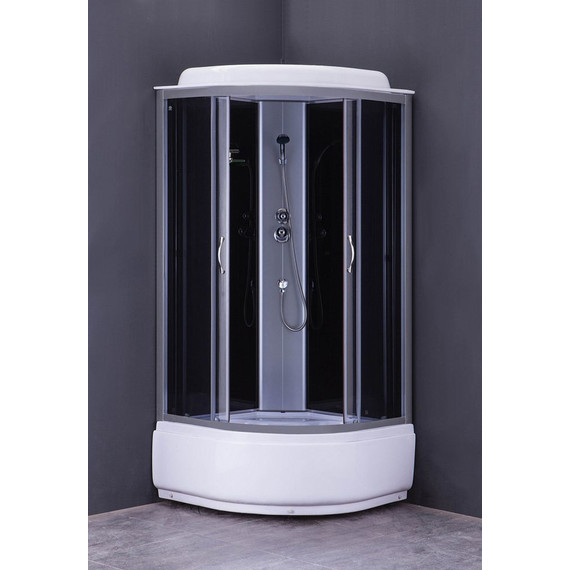 Душевая кабина Loranto CS-6680G 80х80 см, хром/тонированное - 2 Душевая кабина Loranto CS-6680G 80х80 см, хром/тонированное фото 2