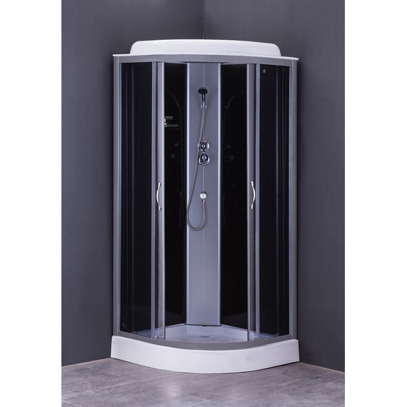 Душевая кабина Loranto CS-6691 G 90х90 см, хром/тонированное фото 2