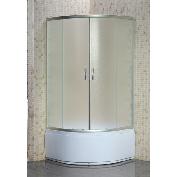 Душевое ограждение Loranto CS-8020S 90х90 см, сатин/матовое - 2 Душевое ограждение Loranto CS-8020S 90х90 см, сатин/матовое фото 2