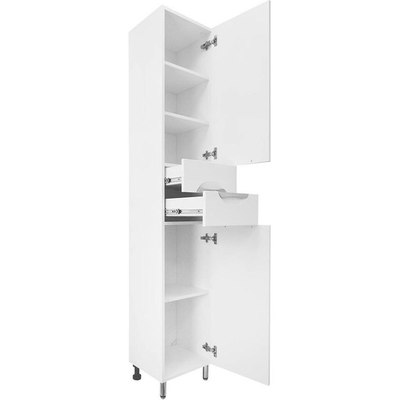 Пенал напольный Стиль 30 см R, белый - 3 Пенал напольный Стиль 30 см R, белый фото 3