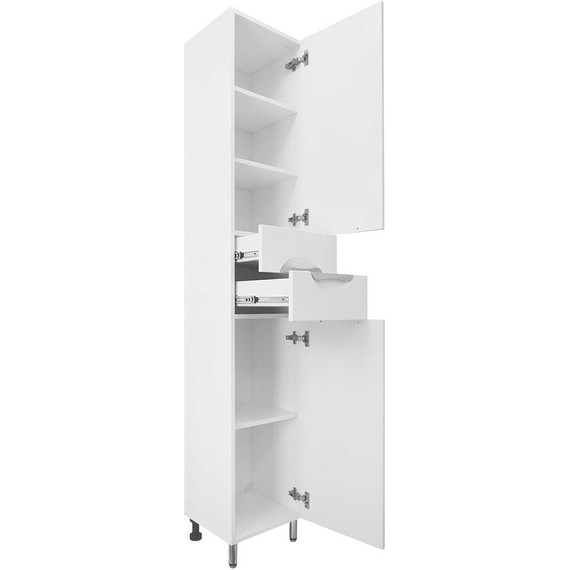 Пенал напольный Стиль 35 см R, белый фото 3