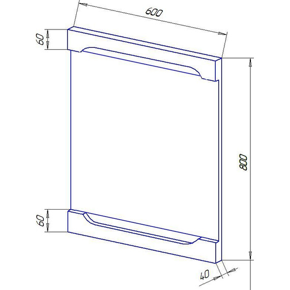 Зеркало Стиль Арфа 60 см, белый - 2 Зеркало Стиль Арфа 60 см, белый фото 2