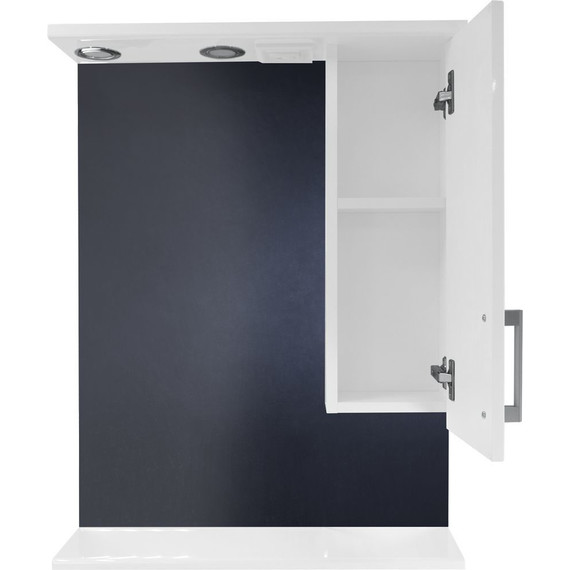 Зеркало-шкаф Стиль Модерн 60 см R, белый - 3 Зеркало-шкаф Стиль Модерн 60 см R, белый фото 3