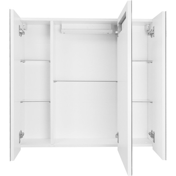 Зеркало-шкаф Стиль Арфа 80 см, белый - 2 Зеркало-шкаф Стиль Арфа 80 см, белый фото 2