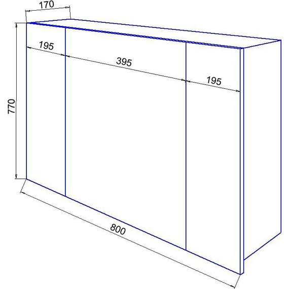 Зеркало-шкаф Стиль Арфа 80 см, белый - 4 Зеркало-шкаф Стиль Арфа 80 см, белый фото 4