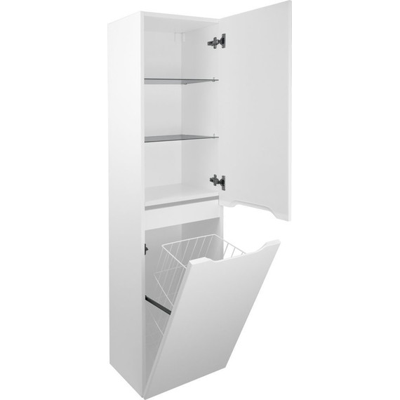 Пенал подвесной Стиль Арфа 40 см R, б/к, с подсветкой, белый - 2 Пенал подвесной Стиль Арфа 40 см R, б/к, с подсветкой, белый фото 2