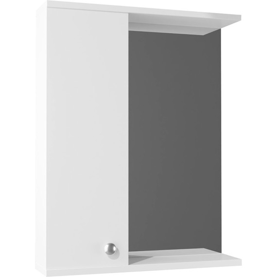 Зеркало-шкаф Стиль Моника 50 см L, без светильника, белый - 2 Зеркало-шкаф Стиль Моника 50 см L, без светильника, белый фото 2