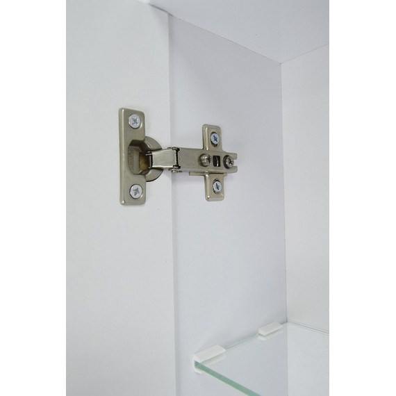 Зеркало-шкаф Стиль Моника 50 см L, без светильника, белый - 4 Зеркало-шкаф Стиль Моника 50 см L, без светильника, белый фото 4