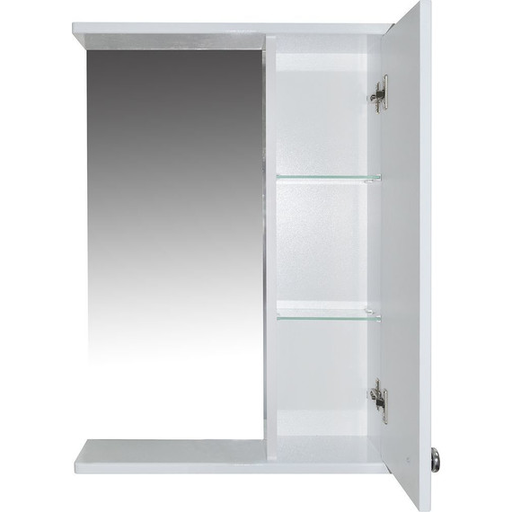 Зеркало-шкаф Стиль Моника 50 см R, без светильника, белый - 3 Зеркало-шкаф Стиль Моника 50 см R, без светильника, белый фото 3