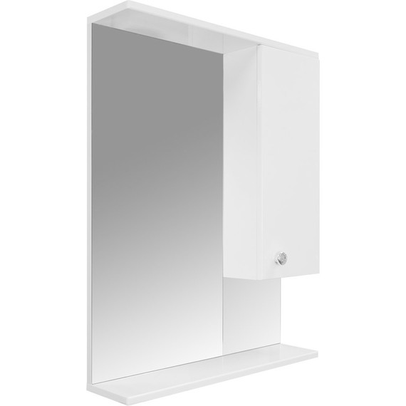 Зеркало-шкаф Стиль Моника 60 см R, без светильника, белый фото 3