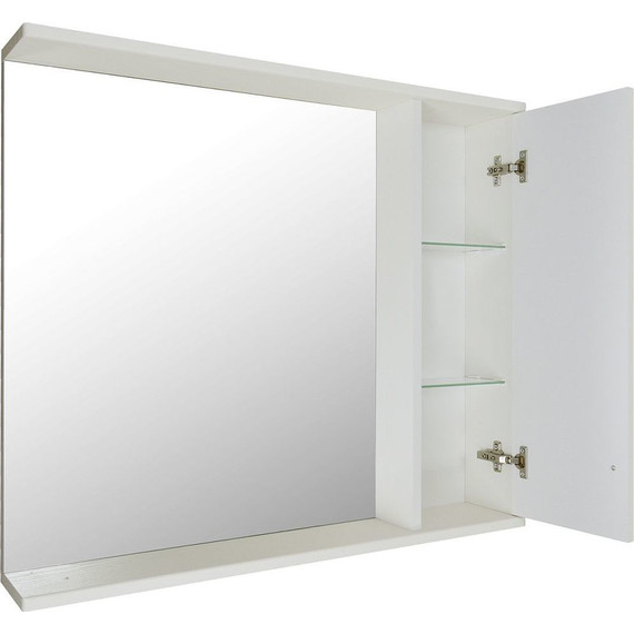 Зеркало-шкаф Стиль Janet 80 см, белый - 2 Зеркало-шкаф Стиль Janet 80 см, белый фото 2