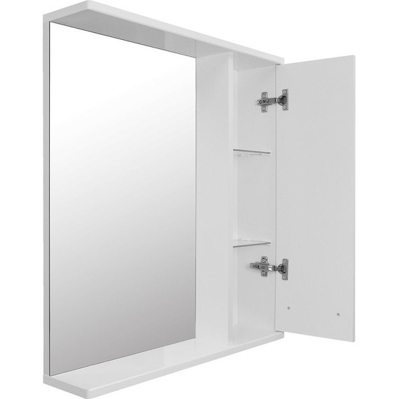 Зеркало-шкаф Стиль Дина 60 см R, белый фото 4