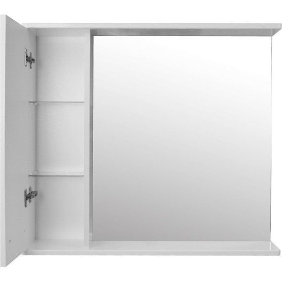 Зеркало-шкаф Стиль Дина 75 см L, белый - 3 Зеркало-шкаф Стиль Дина 75 см L, белый фото 3