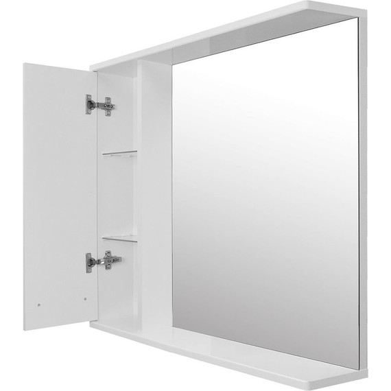 Зеркало-шкаф Стиль Дина 75 см L, белый - 5 Зеркало-шкаф Стиль Дина 75 см L, белый фото 5