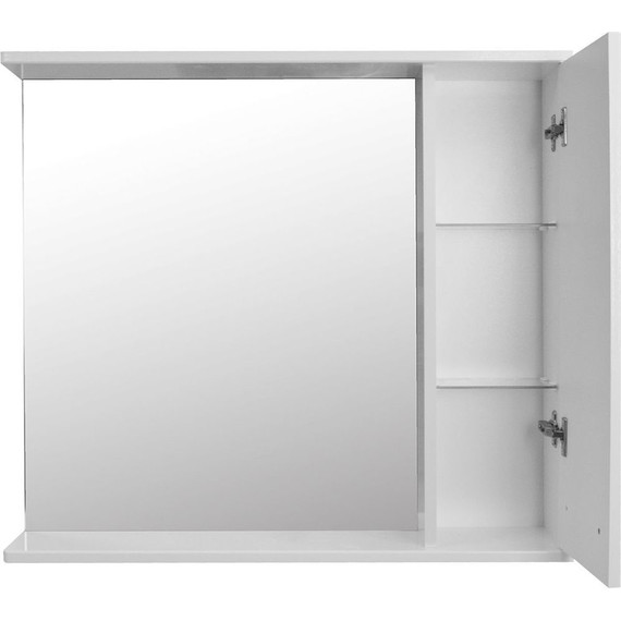 Зеркало-шкаф Стиль Дина 75 см R, белый - 3 Зеркало-шкаф Стиль Дина 75 см R, белый фото 3