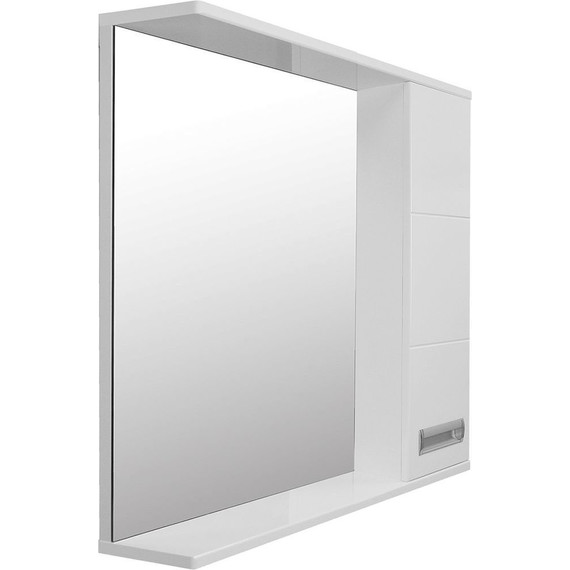 Зеркало-шкаф Стиль Дина 75 см R, белый - 4 Зеркало-шкаф Стиль Дина 75 см R, белый фото 4