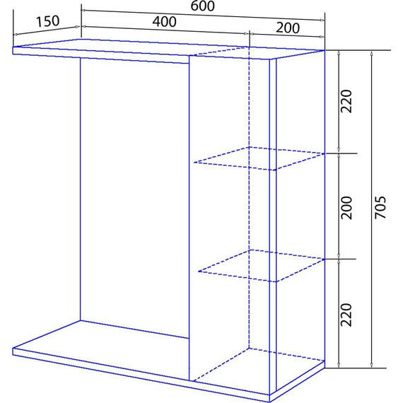 Зеркало-шкаф Loranto София 60 см R фото 6