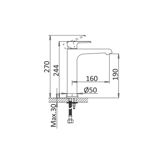 Смеситель для раковины высокий Cezares NAUTIC-LC-BIO, белый матовый, Цвет производителя: белый матовый фото 2