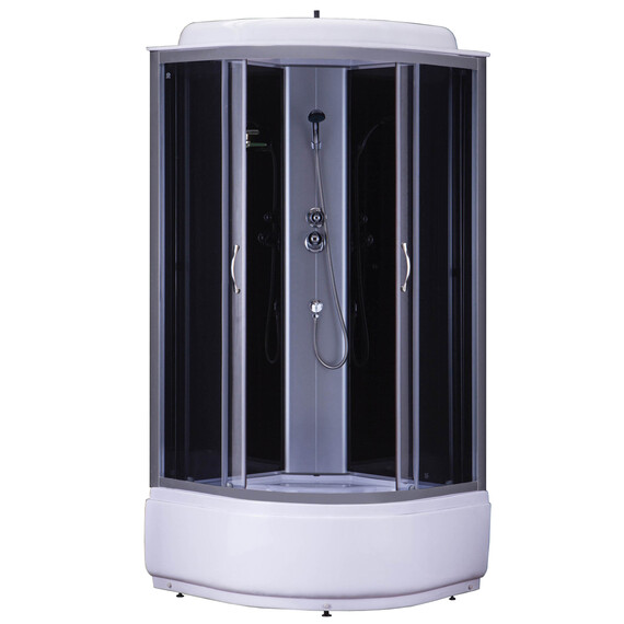 Душевая кабина Loranto CS-6610 G 100х100 см, хром/тонированное фото 