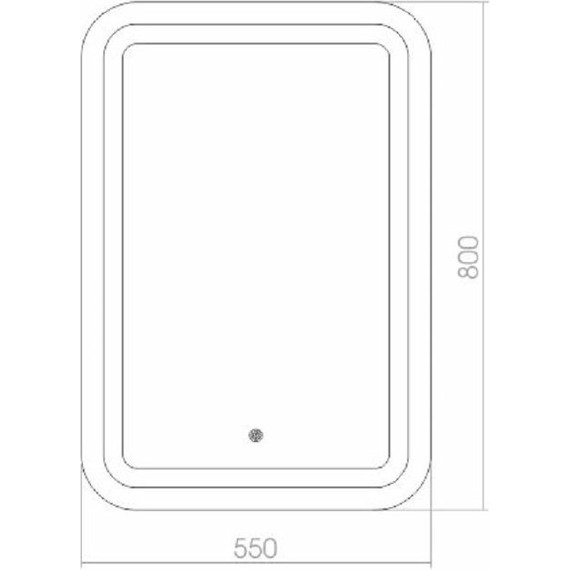 Зеркало Azario Мальта Led 55 см - 5 Зеркало Azario Мальта Led 55 см фото 5