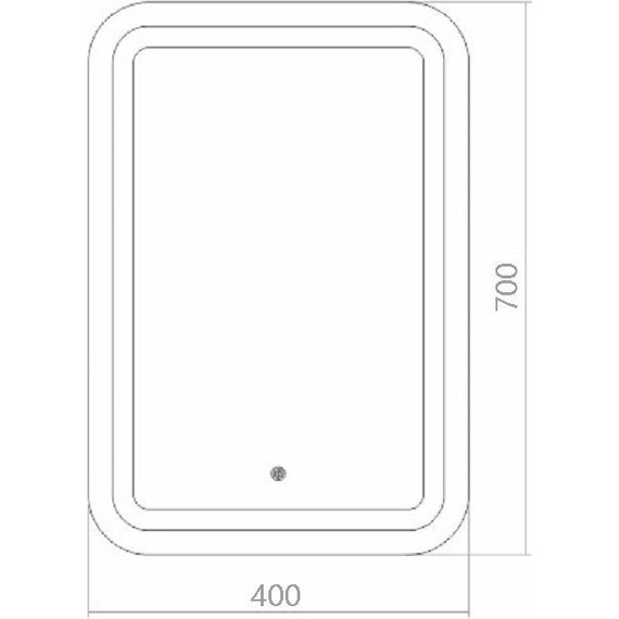 Зеркало Azario Мальта Led 40 см - 5 Зеркало Azario Мальта Led 40 см фото 5