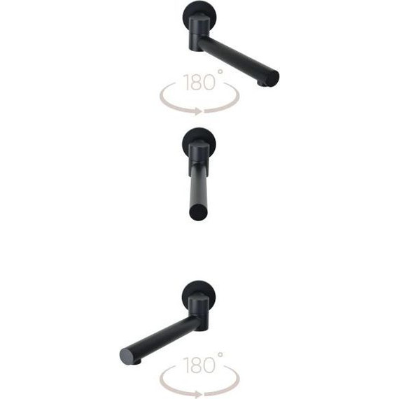 Душевая система для ванны Bronze de Luxe Scandi 14582-501B, черный матовый - 2 Душевая система для ванны Bronze de Luxe Scandi 14582-501B, черный матовый фото 2