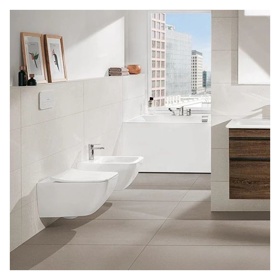 Унитаз подвесной безободковый Villeroy&Boch Venticello 4611RL01 с крышкой микролифт фото 4