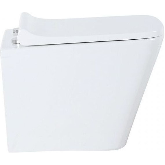Унитаз подвесной безободковый Azario Teramo 0052 с крышкой микролифт, Цвет производителя: белый - 4 Унитаз подвесной безободковый Azario Teramo 0052 с крышкой микролифт, Цвет производителя: белый фото 4