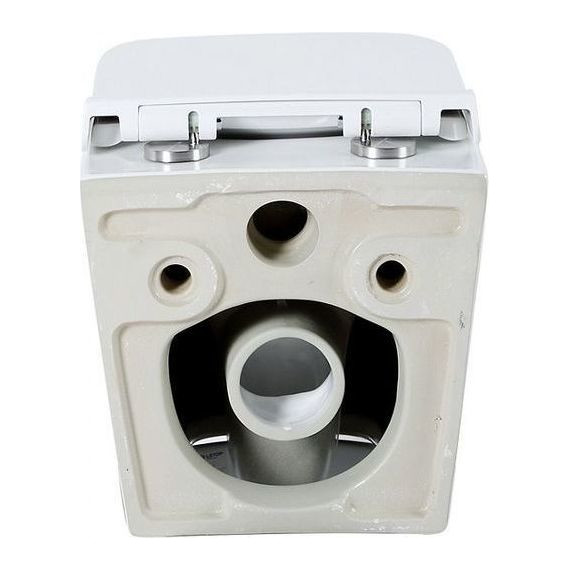 Унитаз подвесной безободковый Azario Teramo 0052 с крышкой микролифт, Цвет производителя: белый - 5 Унитаз подвесной безободковый Azario Teramo 0052 с крышкой микролифт, Цвет производителя: белый фото 5