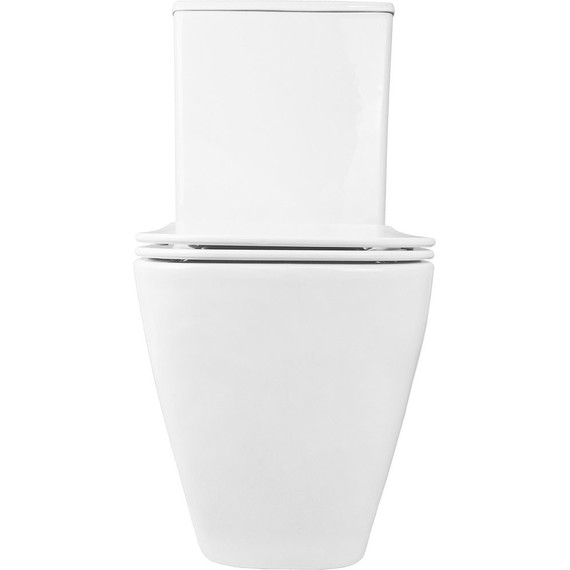 Унитаз-компакт безободковый Azario Levanto AZ-1228A с крышкой микролифт фото 10