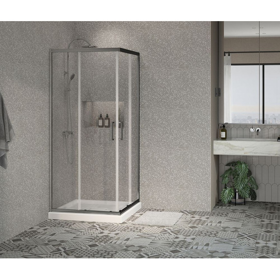 Душевое ограждение AZARIO AZ-131 S 90х90 см, хром/прозрачное - 4 Душевое ограждение AZARIO AZ-131 S 90х90 см, хром/прозрачное фото 4