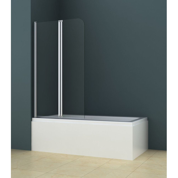 Шторка для ванны Azario AZ-141 80х140 см, хром/прозрачное - 2 Шторка для ванны Azario AZ-141 80х140 см, хром/прозрачное фото 2