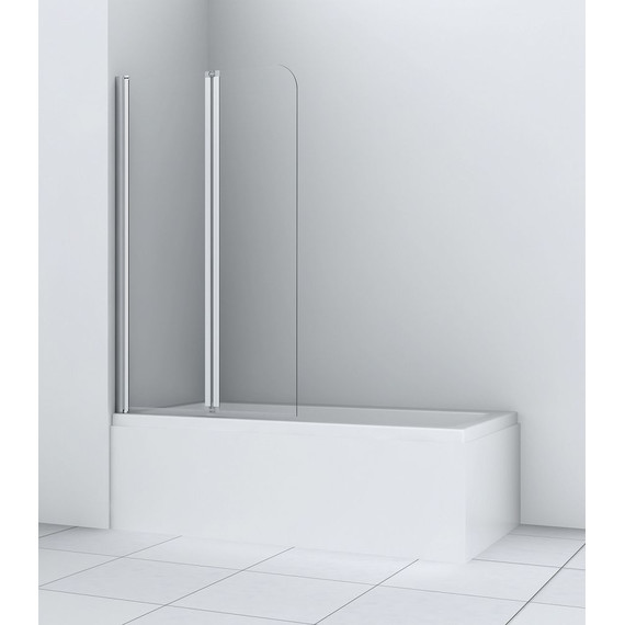 Шторка для ванны Azario AZ-141 80х140 см, хром/прозрачное - 3 Шторка для ванны Azario AZ-141 80х140 см, хром/прозрачное фото 3