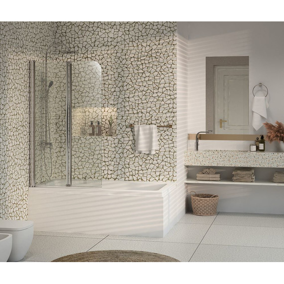 Шторка для ванны Azario AZ-141 80х140 см, хром/прозрачное - 4 Шторка для ванны Azario AZ-141 80х140 см, хром/прозрачное фото 4