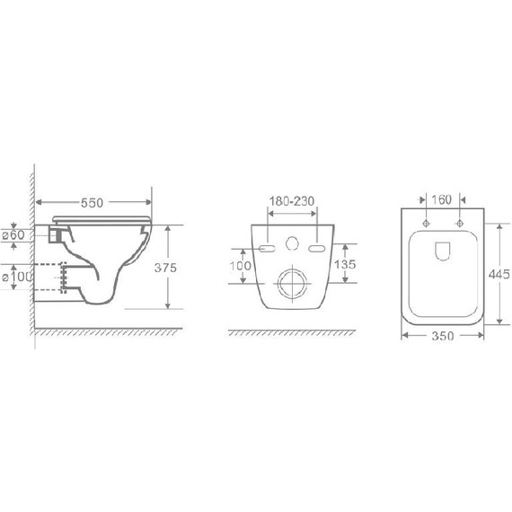 Унитаз подвесной безободковый Azario Pavia 2005 с крышкой микролифт - 11 Унитаз подвесной безободковый Azario Pavia 2005 с крышкой микролифт фото 11