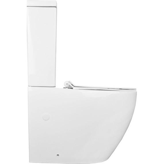 Унитаз-компакт безободковый Azario Corsa AZ-2062S с крышкой микролифт фото 12