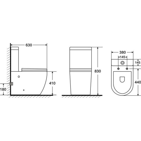 Унитаз-компакт безободковый Azario Corsa AZ-2062S с крышкой микролифт фото 15