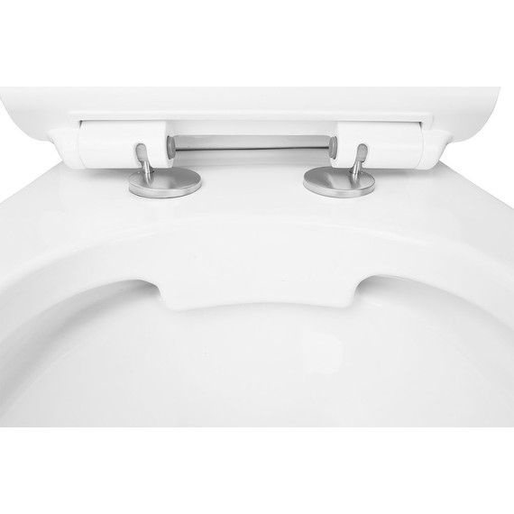 Унитаз-компакт безободковый Azario Corsa AZ-2062S с крышкой микролифт фото 6