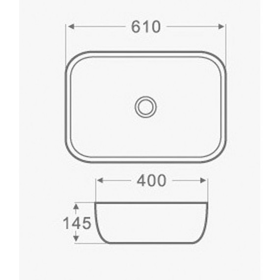 Раковина-чаша Azario 60 см AZ-2143P - 3 Раковина-чаша Azario 60 см AZ-2143P фото 3