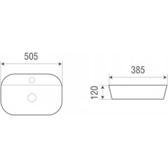 Раковина-чаша Azario 50 см AZ-2202 - 4 Раковина-чаша Azario 50 см AZ-2202 фото 4