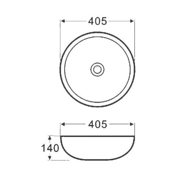 Раковина-чаша Azario 40 см AZ-3216 - 3 Раковина-чаша Azario 40 см AZ-3216 фото 3