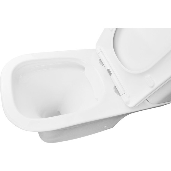 Унитаз-компакт безободковый Azario Fretta Square AZ-5121 с крышкой микролифт - 5 Унитаз-компакт безободковый Azario Fretta Square AZ-5121 с крышкой микролифт фото 5