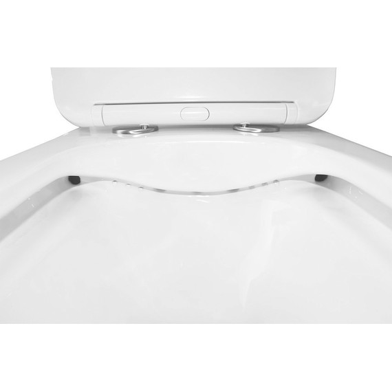 Унитаз-моноблок безободковый Azario Lodi AZ-8617 с крышкой микролифт фото 5