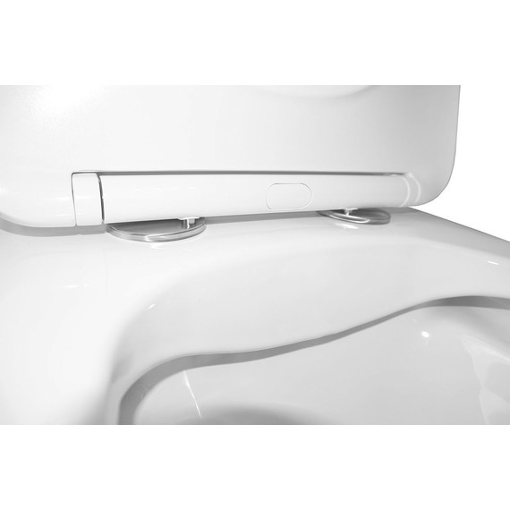 Унитаз-моноблок безободковый Azario Lodi AZ-8617 с крышкой микролифт фото 6
