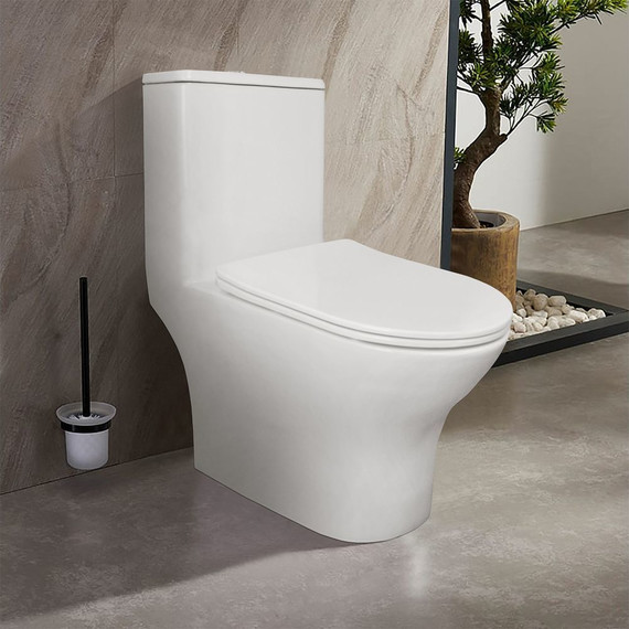 Унитаз-моноблок безободковый Azario Terni AZ-8618 с крышкой микролифт - 11 Унитаз-моноблок безободковый Azario Terni AZ-8618 с крышкой микролифт фото 11