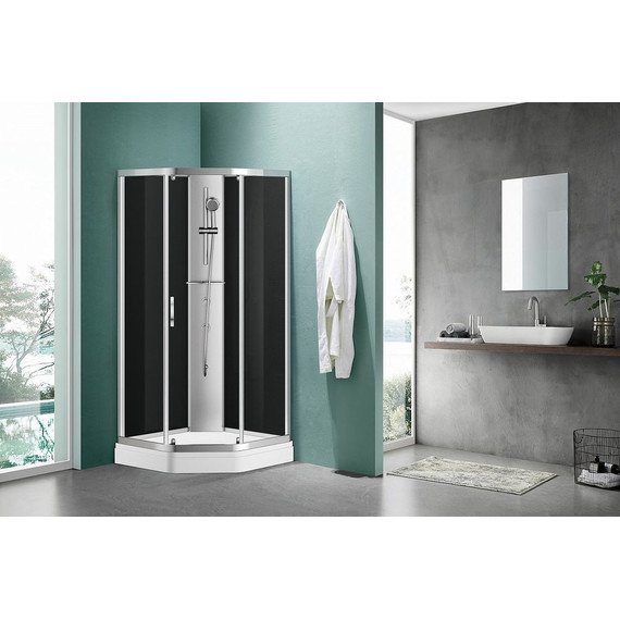 Душевое кабина Azario Denver 90x90 см AZ-N10806 900, хром/прозрачное фото 2